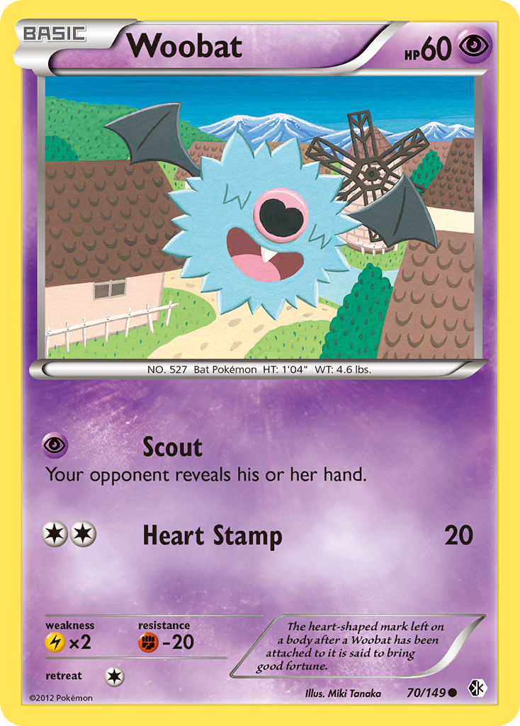 Woobat (70/149) [Black & White: Boundaries Crossed] | Good Games North