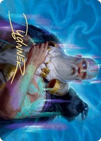 Alrund, God of the Cosmos Art Card (Gold-Stamped Signature) [Kaldheim: Art Series] | Good Games North