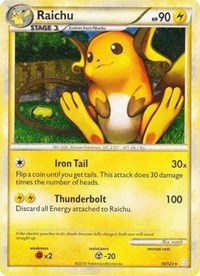 Raichu (10/123) (Cracked Ice Holo) [HeartGold & SoulSilver: Base Set] | Good Games North