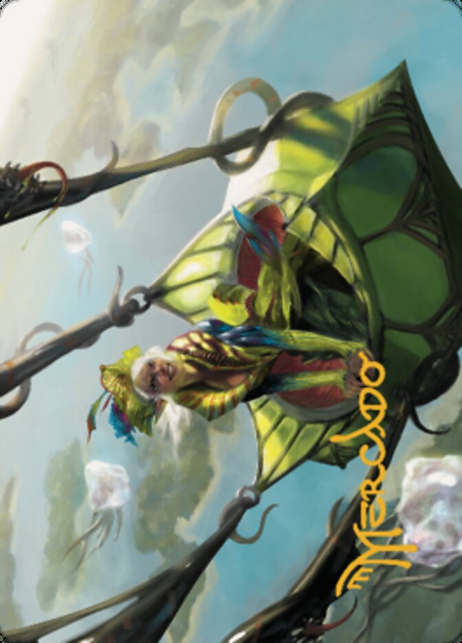 Nael, Avizoa Aeronaut Art Card (Gold-Stamped Signature) [Dominaria United Art Series] | Good Games North