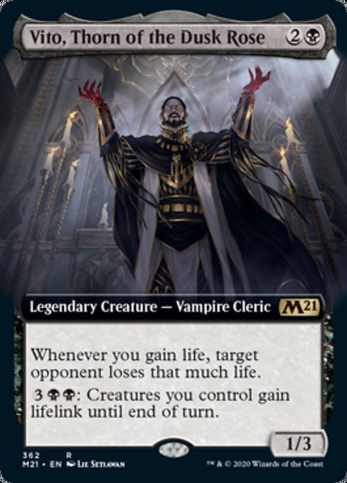 Vito, Thorn of the Dusk Rose (Extended Art) [Core Set 2021] | Good Games North