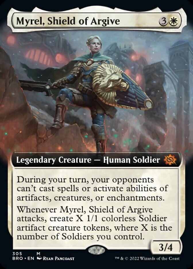 Myrel, Shield of Argive (Extended Art) [The Brothers' War] | Good Games North