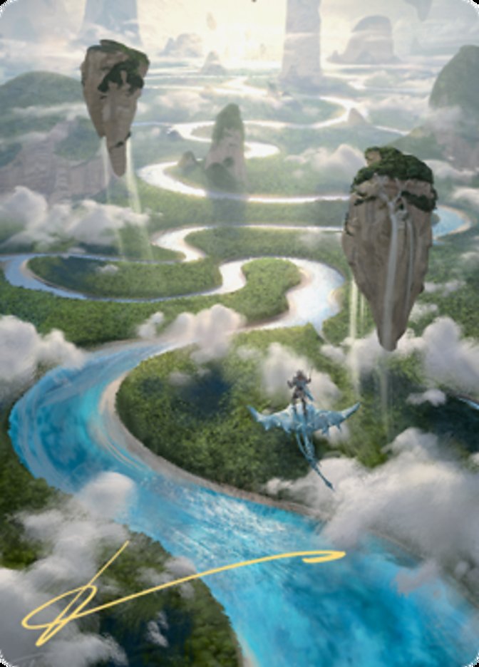 Clearwater Pathway Art Card (Gold-Stamped Signature) [Zendikar Rising Art Series] | Good Games North
