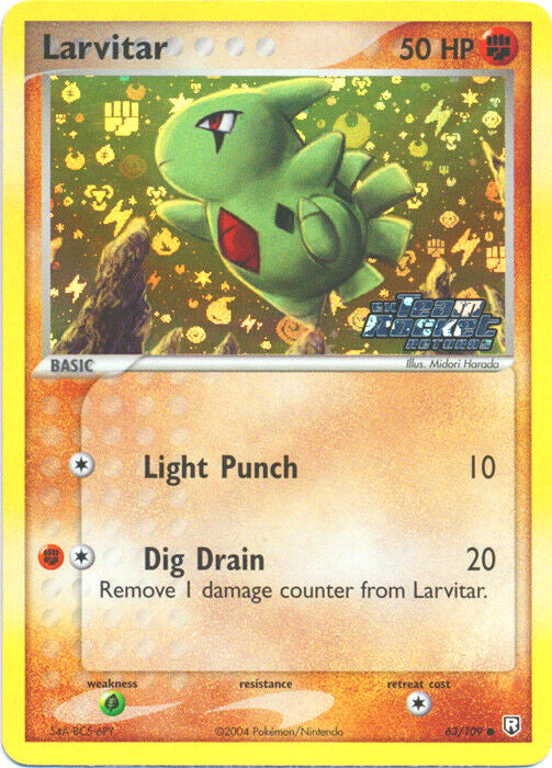 Larvitar (63/109) (Stamped) [EX: Team Rocket Returns] | Good Games North