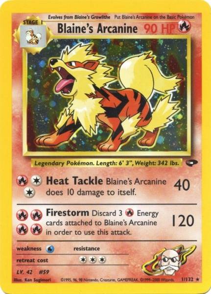 Blaine's Arcanine (1/132) [Gym Challenge Unlimited] | Good Games North