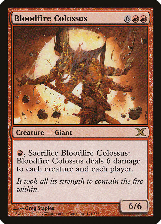 Bloodfire Colossus [Tenth Edition] | Good Games North