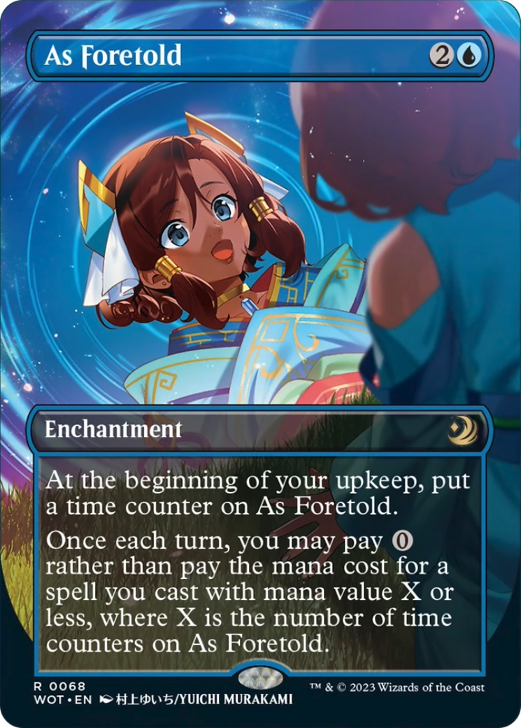 As Foretold (Anime Borderless) [Wilds of Eldraine: Enchanting Tales] | Good Games North
