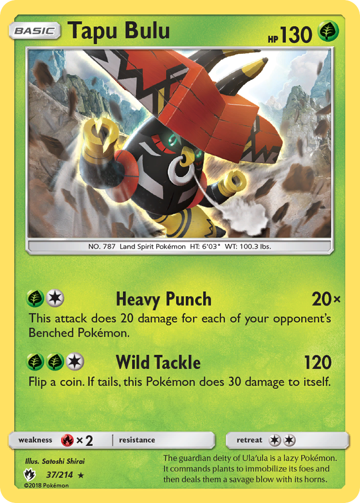 Tapu Bulu (37/214) [Sun & Moon: Lost Thunder] | Good Games North