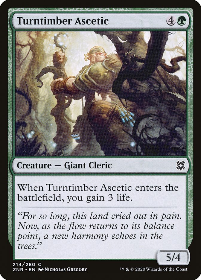 Turntimber Ascetic [Zendikar Rising] | Good Games North