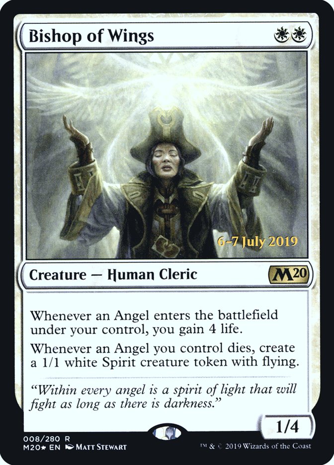 Bishop of Wings  [Core Set 2020 Prerelease Promos] | Good Games North