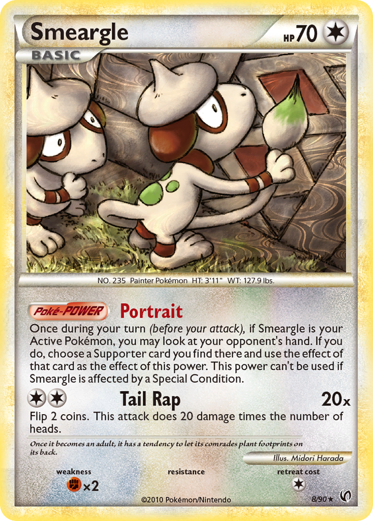 Smeargle (8/90) [HeartGold & SoulSilver: Undaunted] | Good Games North