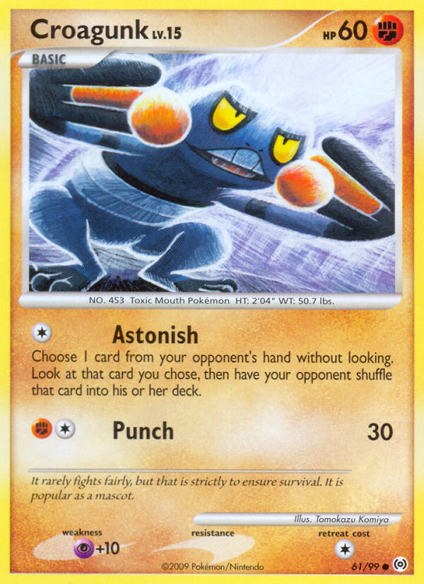 Croagunk (61/99) [Platinum: Arceus] | Good Games North