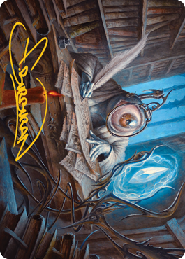 Unblinking Observer Art Card (Gold-Stamped Signature) [Innistrad: Midnight Hunt Art Series] | Good Games North