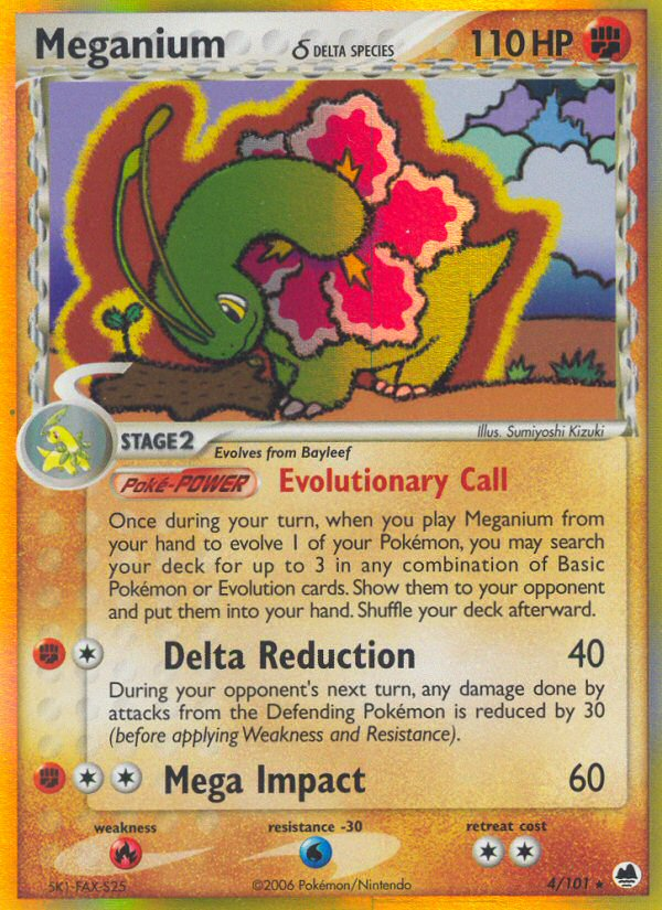 Meganium (4/101) (Delta Species) [EX: Dragon Frontiers] | Good Games North