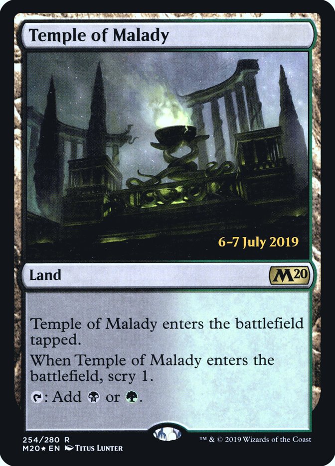 Temple of Malady  [Core Set 2020 Prerelease Promos] | Good Games North