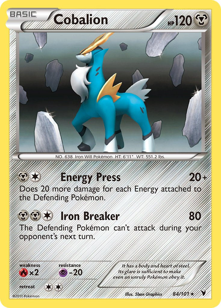 Cobalion (84/101) (Battle Arena Deck Exclusive) (Theme Deck Exclusive) [Black & White: Noble Victories] | Good Games North