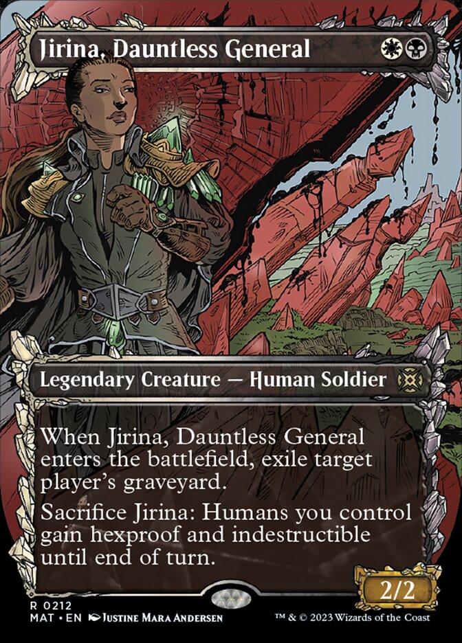 Jirina, Dauntless General (Showcase Halo Foil) [March of the Machine: The Aftermath] | Good Games North