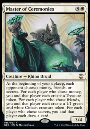 Master of Ceremonies (Promo Pack) [Streets of New Capenna Commander Promos] | Good Games North