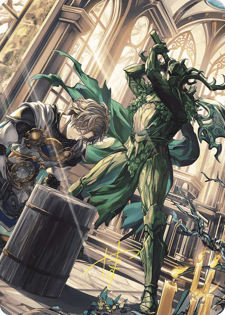 Karmic Justice Anime Art Card (Gold-Stamped Signature) [Wilds of Eldraine Art Series] | Good Games North