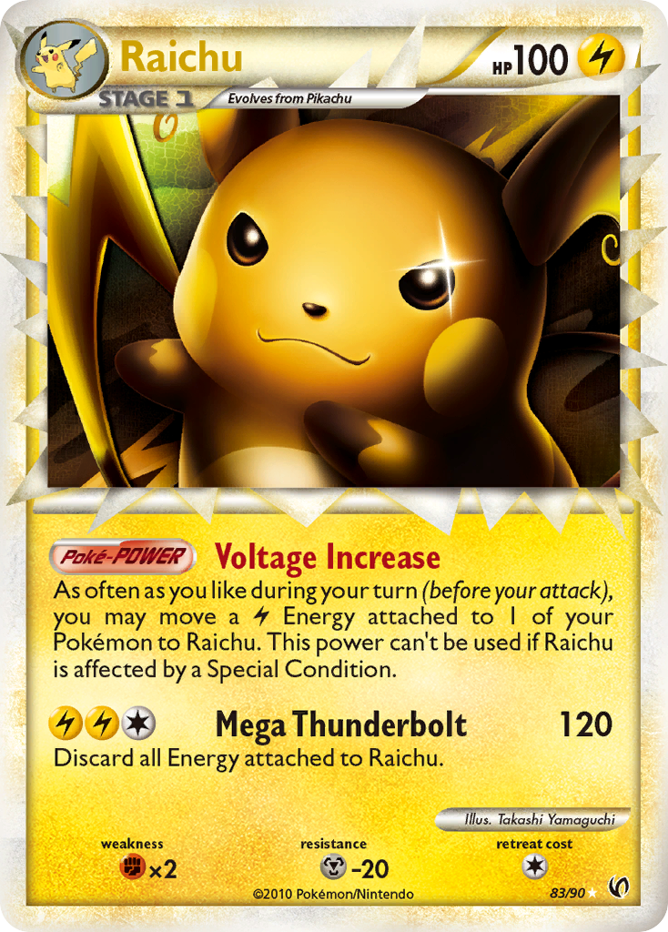 Raichu (83/90) [HeartGold & SoulSilver: Undaunted] | Good Games North