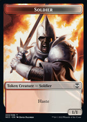 Soldier (33) // Devil Double-sided Token [Streets of New Capenna Commander Tokens] | Good Games North