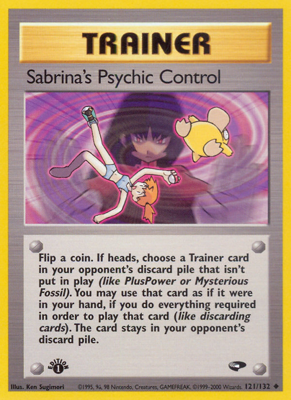 Sabrina's Psychic Control (121/132) [Gym Challenge 1st Edition] | Good Games North
