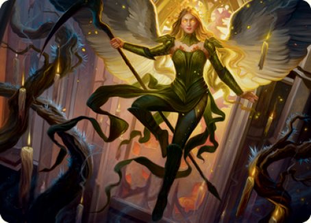 Sigarda, Champion of Light Art Card [Innistrad: Midnight Hunt Art Series] | Good Games North