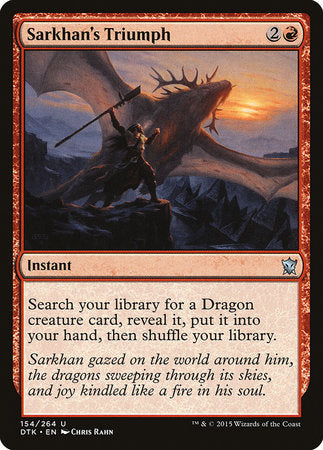 Sarkhan's Triumph [Dragons of Tarkir] | Good Games North