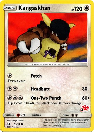 Kangaskhan (55/70) (Charizard Stamp #4) [Battle Academy 2020] | Good Games North