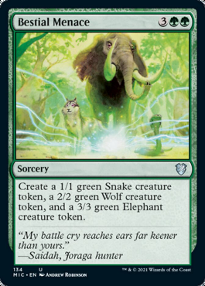 Bestial Menace [Innistrad: Midnight Hunt Commander] | Good Games North