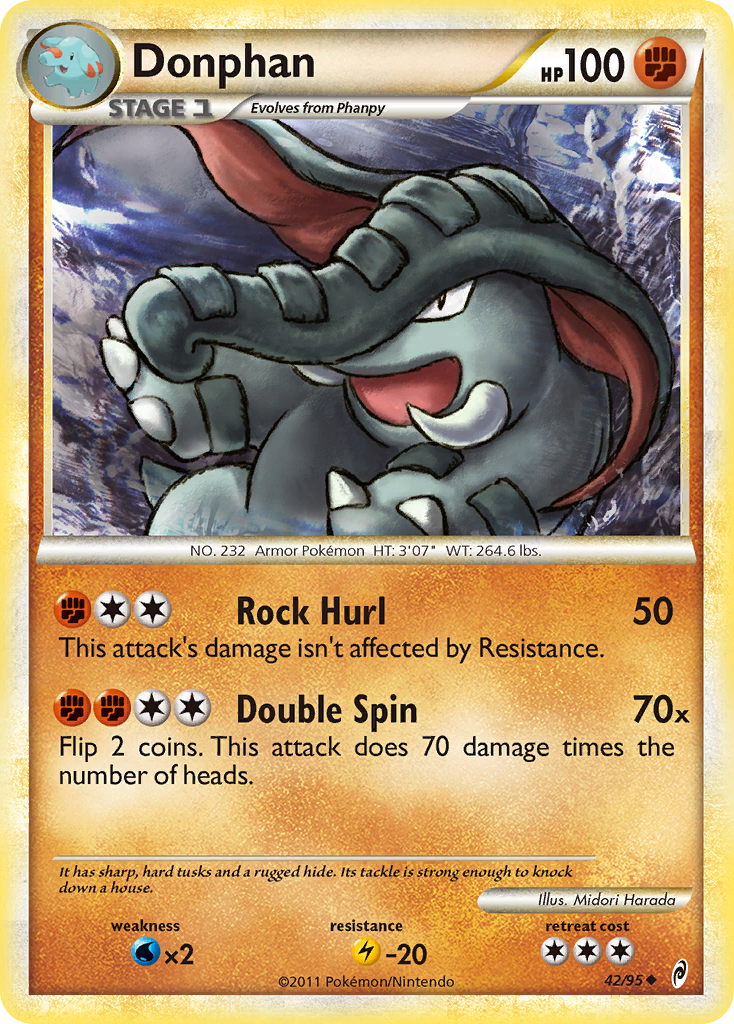 Donphan (42/95) [HeartGold & SoulSilver: Call of Legends] | Good Games North