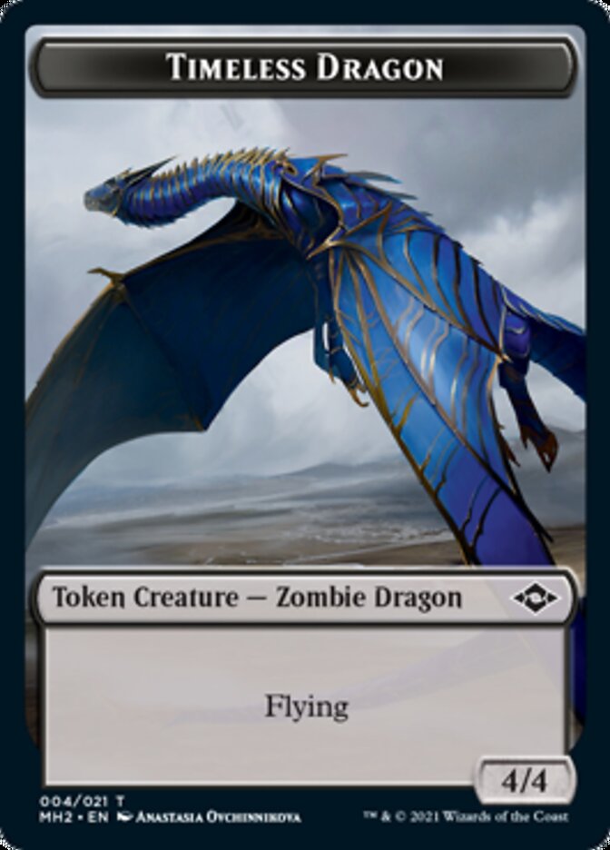 Timeless Dragon Token [Modern Horizons 2 Tokens] | Good Games North