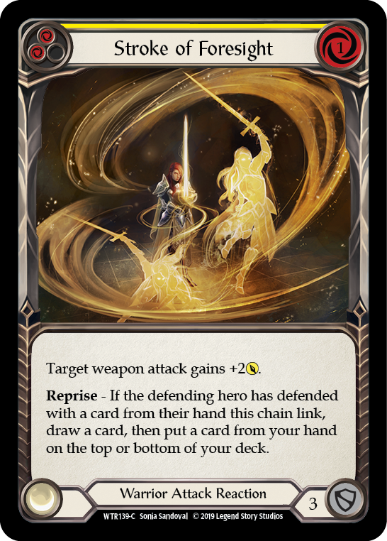 Stroke of Foresight (Yellow) [WTR139-C] Alpha Print Normal | Good Games North