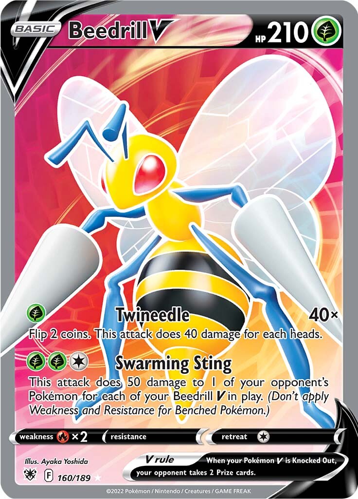 Beedrill V (160/189) [Sword & Shield: Astral Radiance] | Good Games North