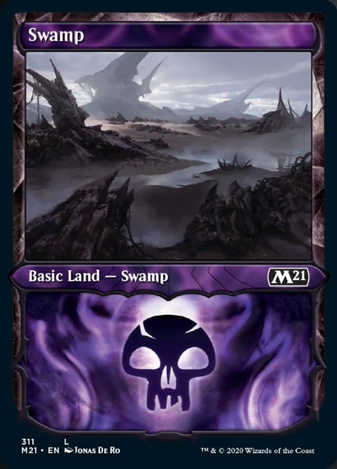 Swamp (Showcase) [Core Set 2021] | Good Games North