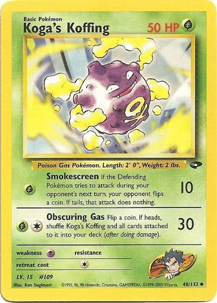 Koga's Koffing (48/132) [Gym Challenge Unlimited] | Good Games North