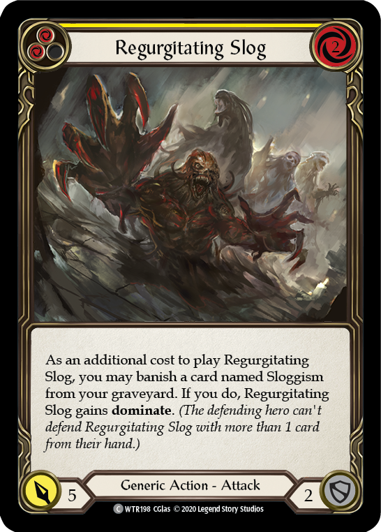 Regurgitating Slog (Yellow) [U-WTR198] (Welcome to Rathe Unlimited)  Unlimited Rainbow Foil | Good Games North