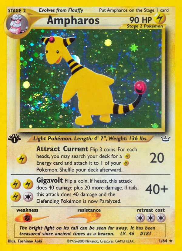 Ampharos (1/64) [Neo Revelation 1st Edition] | Good Games North