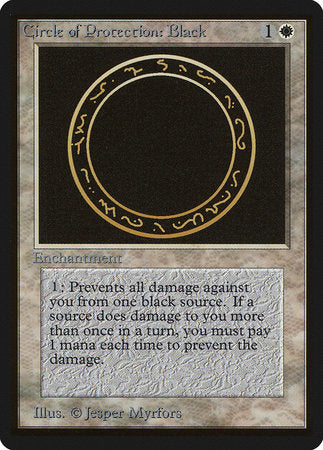 Circle of Protection: Black [Limited Edition Beta] | Good Games North