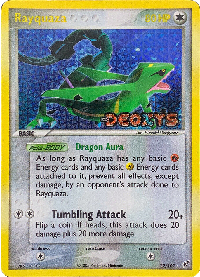 Rayquaza (22/107) (Stamped) [EX: Deoxys] | Good Games North