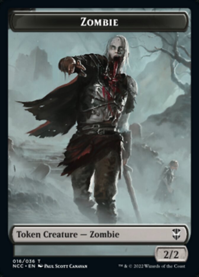 Zombie // Goat Double-sided Token [Streets of New Capenna Commander Tokens] | Good Games North