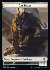 Soldier (09) // Cat Beast Double-sided Token [Streets of New Capenna Commander Tokens] | Good Games North