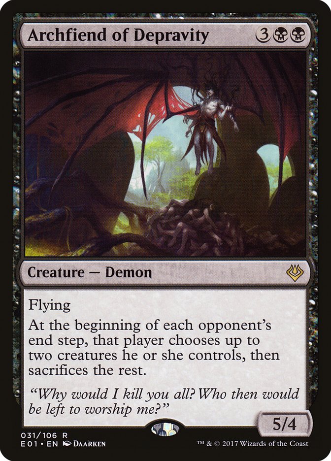 Archfiend of Depravity [Archenemy: Nicol Bolas] | Good Games North