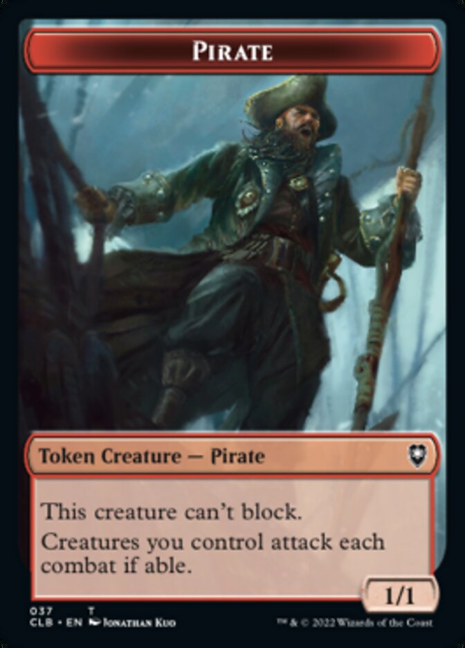 Pirate // Goblin Double-sided Token [Commander Legends: Battle for Baldur's Gate Tokens] | Good Games North