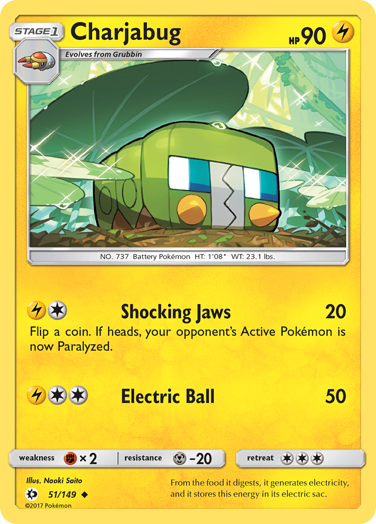 Charjabug (51/149) [Sun & Moon: Base Set] | Good Games North