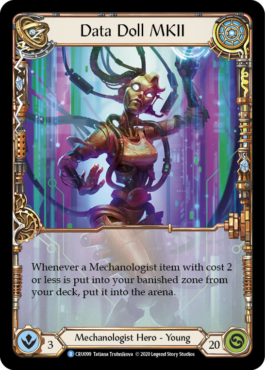 Data Doll MKII [CRU099] 1st Edition Rainbow Foil | Good Games North