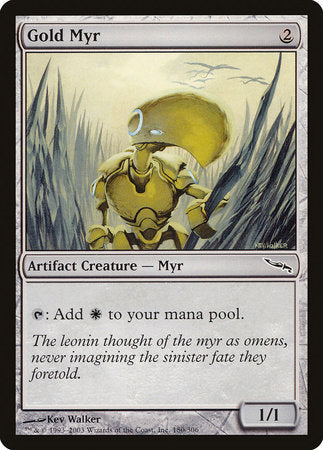 Gold Myr [Mirrodin] | Good Games North