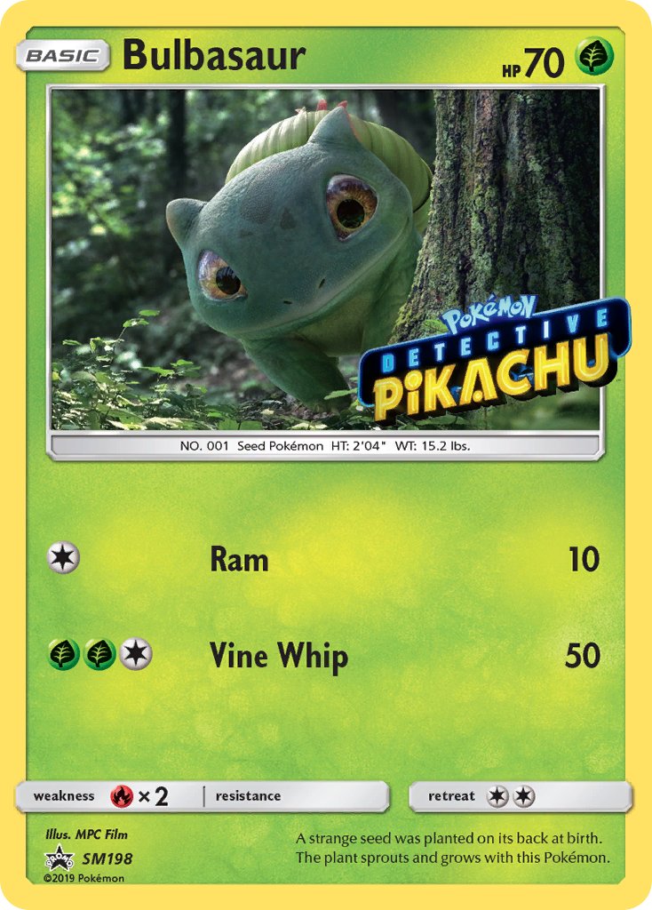 Bulbasaur (SM198) (Detective Pikachu Stamped) [Sun & Moon: Black Star Promos] | Good Games North
