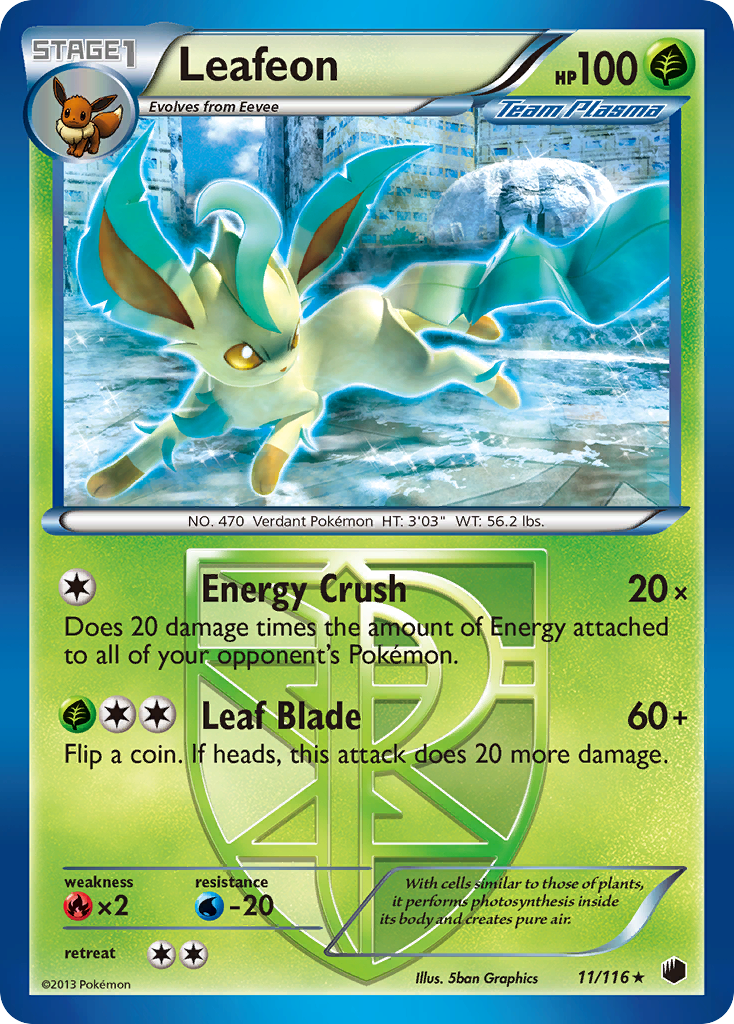 Leafeon (11/116) [Black & White: Plasma Freeze] | Good Games North
