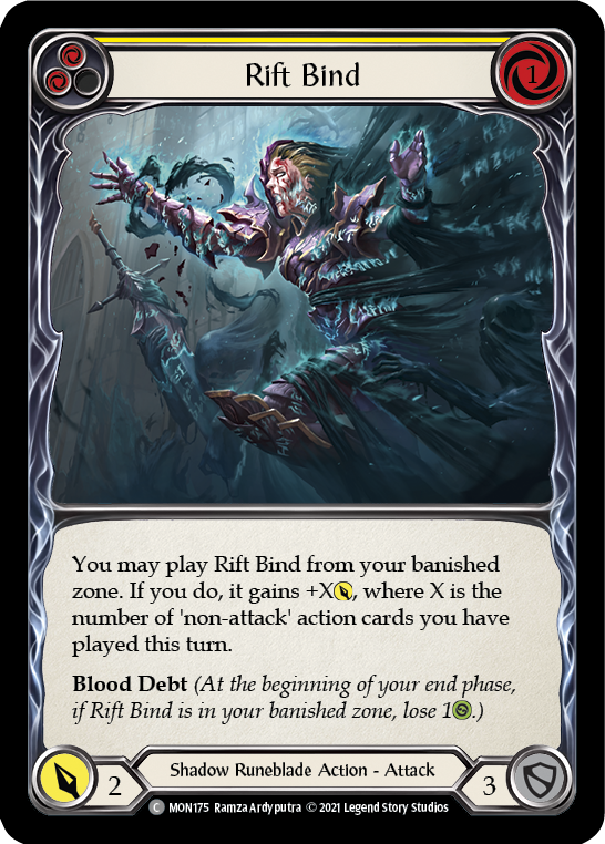 Rift Bind (Yellow) [MON175] 1st Edition Normal | Good Games North